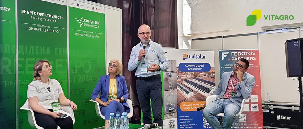 Serhiy Savchuk, director of development of VITAGRO Group, at the Green Energy Forum